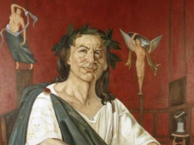 Quinto Orazio Flacco, ritratto immaginario di Giacomo Di Chirico
