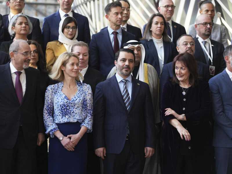 Conferenza internazionale a sostegno della Siria presso la sede del Consiglio europeo a Bruxelles (LaPresse)