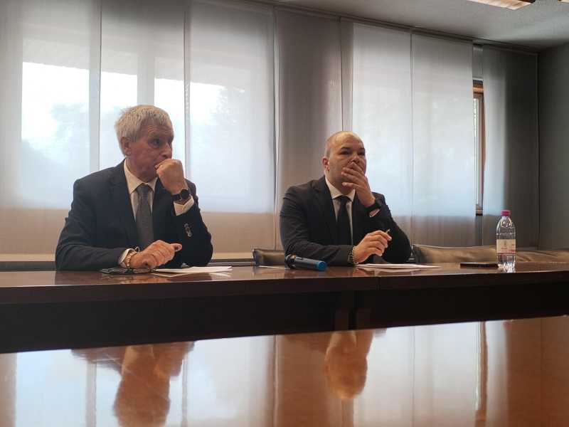I due consiglieri della provincia autonoma di Trento Daldoss e Girardi, usciti da FdI (foto Ansa)
