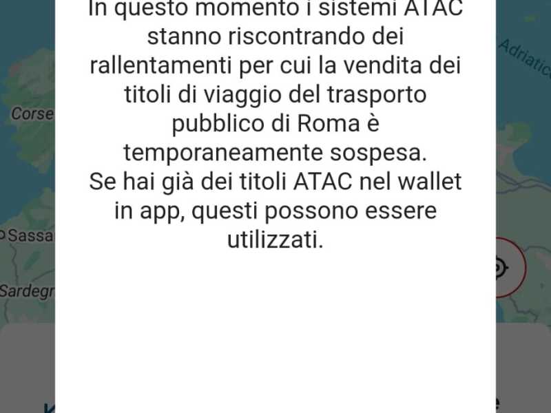 A Roma si torna alla normalità: impossibile acquistare online i biglietti dell'Atac