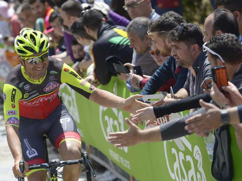 Eugert Zhupa al Giro d'Italia 2016 (foto LaPresse)