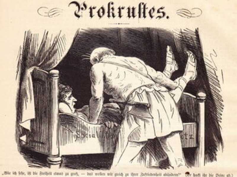 <font color="#202122" face="sans-serif"><span style="font-size: 13.3px;">Caricatura dalla rivista satirica tedesca "Berliner Wespen" (WikiCommons)</span></font>