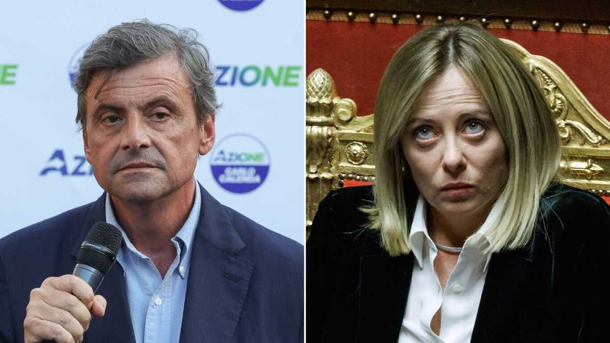 Immagine di Il confronto Calenda-Meloni in Senato