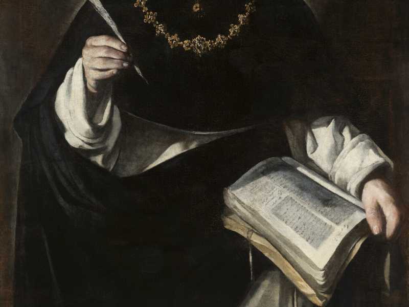 Antonio del Castillo y Saavedra, &ldquo;San Tommaso d&rsquo;Aquino&rdquo;,  olio su tela, 1600-1649, Museo delle Belle arti di Cordova&nbsp;<br />