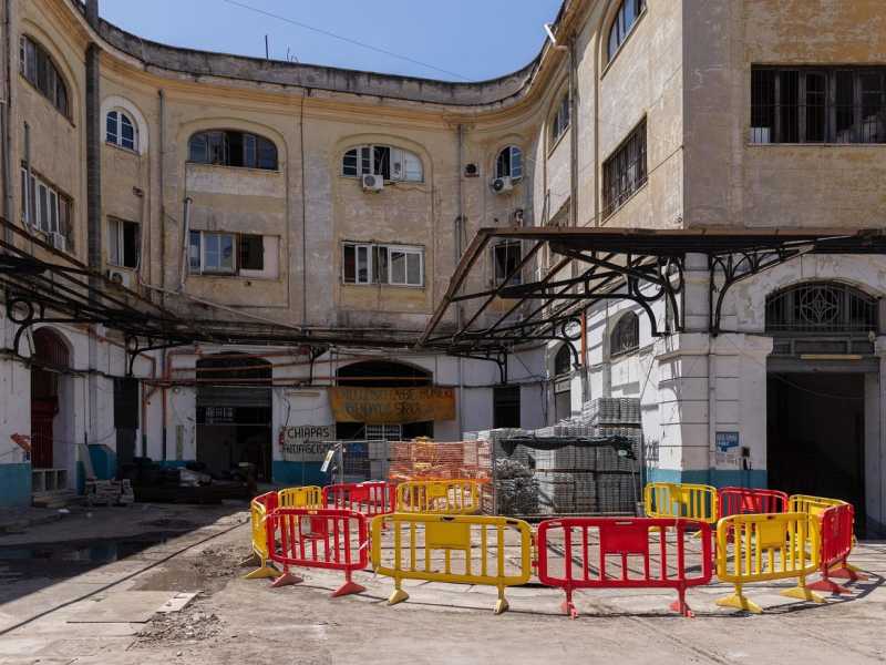 Un cantiere di un progetto legato al Pnrr, a Roma (foto Ansa)