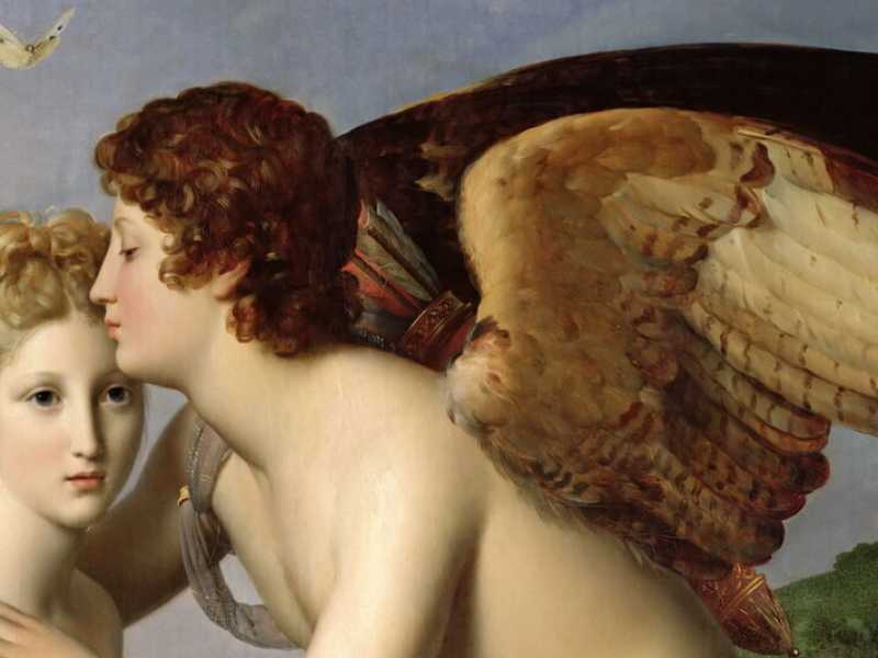 Fran&ccedil;ois G&eacute;rard, Amore e Psiche (1798), Olio su tela, Parigi, Museo del Louvre, dettaglio (Wikimedia commons)&nbsp;<br />