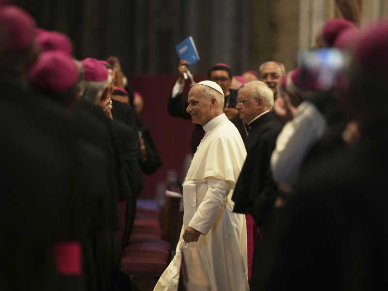 Papa Leone XIV (foto LaPresse)<br /> 