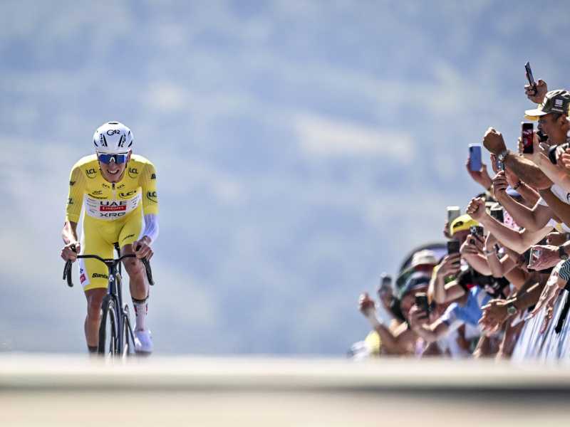 Tadej Pogacar ha vinto la 13a tappa del Tour de France 2025 (foto A.S.O/Charly Lopez)&nbsp;<br />