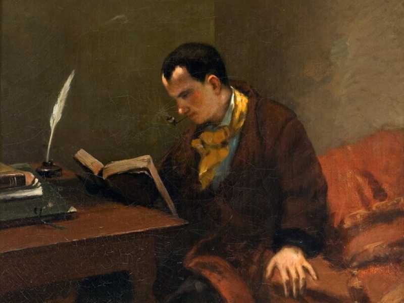 Charles Baudelaire, ritratto di Gustave Courbet 