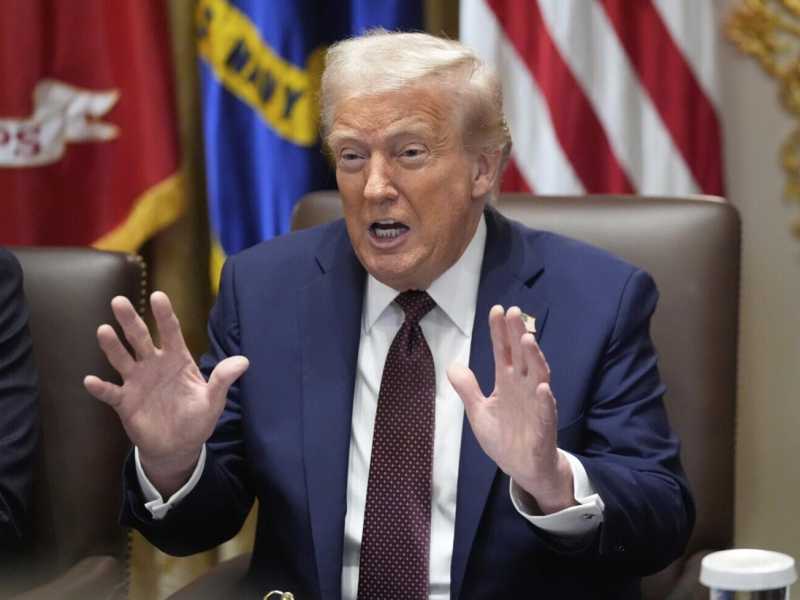 Il presidente degli Stati Uniti Donald Trump (foto Ap, via LaPresse)