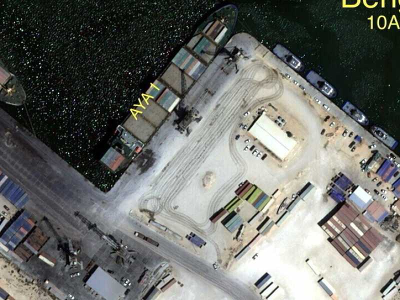 La foto satellitare dell&rsquo;Aya 1 a Bengasi il 10 agosto