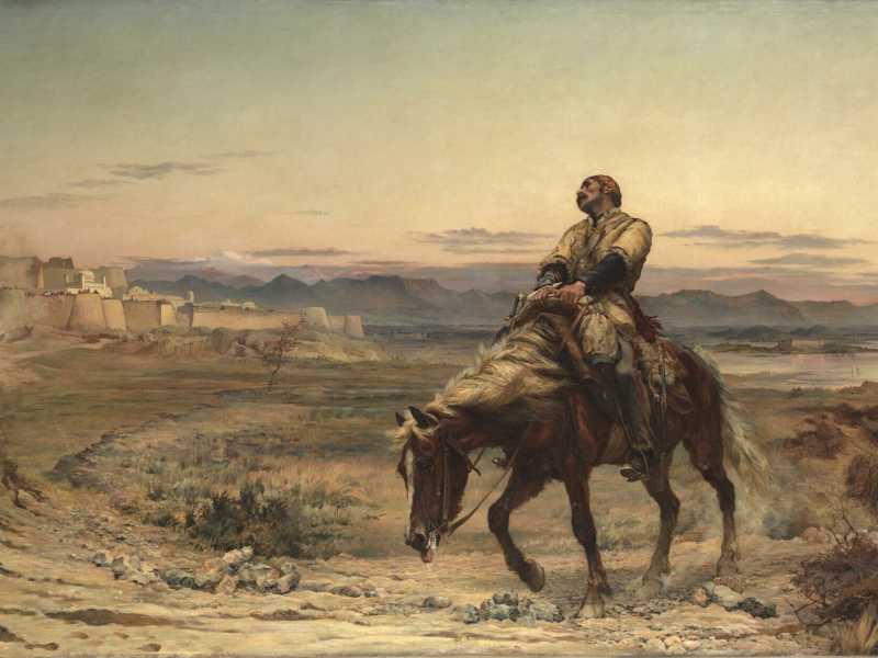 Resti di un esercito, olio su tela del 1879 di Elizabeth Thompson&nbsp;<br />