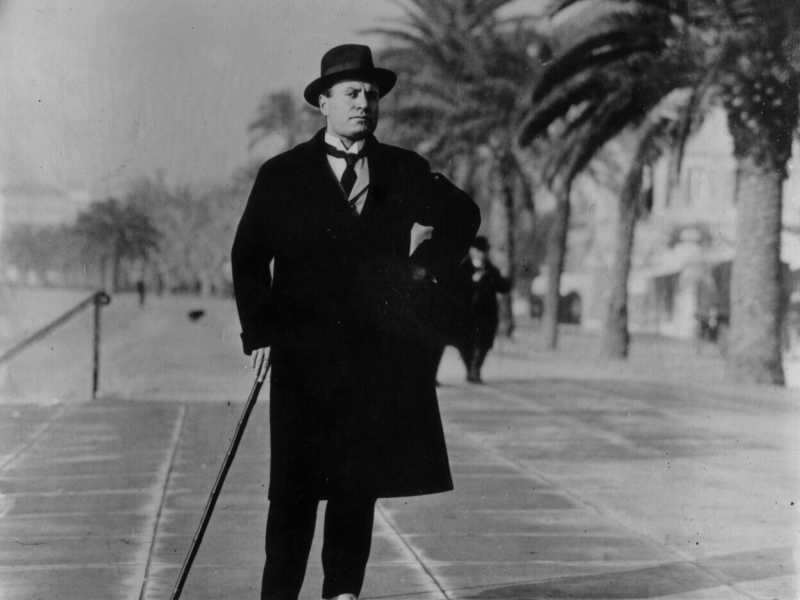 Mussolini a Biarritz (Topical Press Agency/Getty Images)&nbsp;<br />