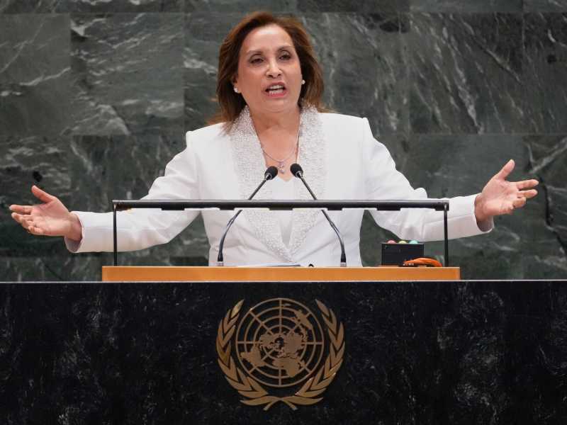 Dina Ercilia Boluarte Zegarra (foto Ap, via LaPresse)&nbsp;<br />
