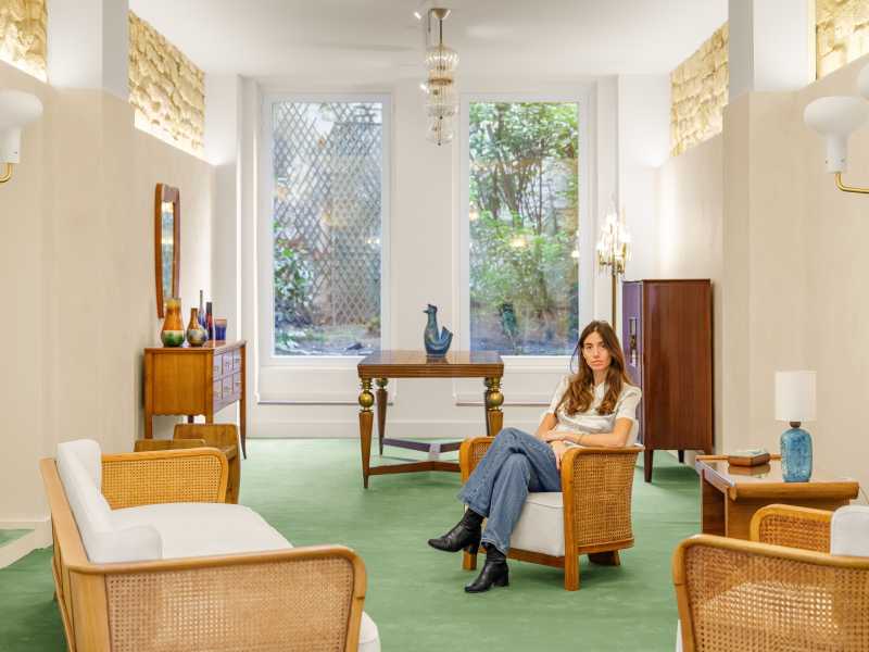 Virginia Valsecchi alle Galerie Bonaparte (Foto © Gregory Copitet) <br />