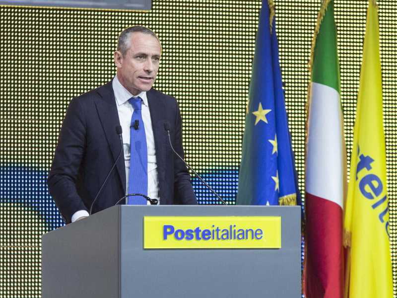 L'ad di Poste Italiane Matteo Del Fante (foto LaPresse - Andrea Panegrossi)