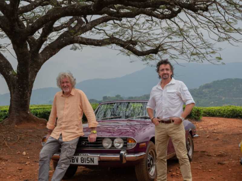 James May e Richard Hammond in un episodio di &ldquo;The Grand Tour&rdquo;&nbsp;<br />