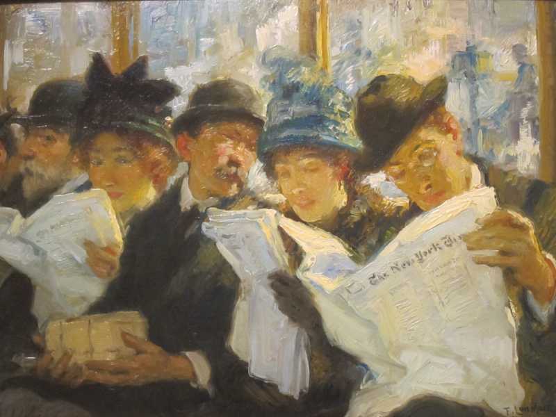 "Morning News", Francis Luis Mora, San Diego Museum of Art&nbsp;<br />