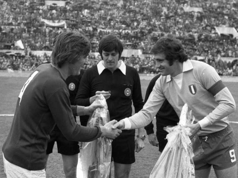 Franco Cordova a sinistra e Giorgio Chinaglia a destra, Ansa 