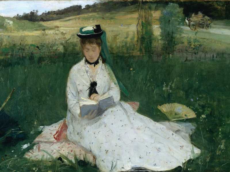 Berthe Morisot - La Lecture (1873) <br />