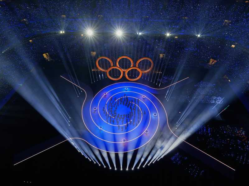 Cerimonia di inaugurazione delle Olimpiadi invernali 2026  (AP Photo/David J. Phillip)&nbsp;<br />