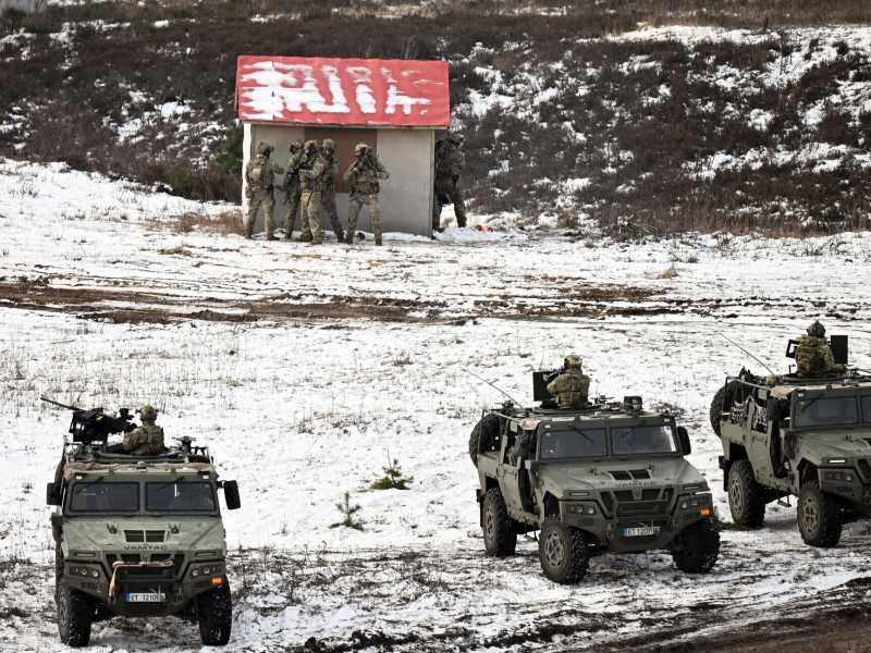 La più grande esercitazione Nato di quest'anno, "Steadfast Dart 2026", in Germania (Foto di Dursun Aydemir/Getty Images) <br />