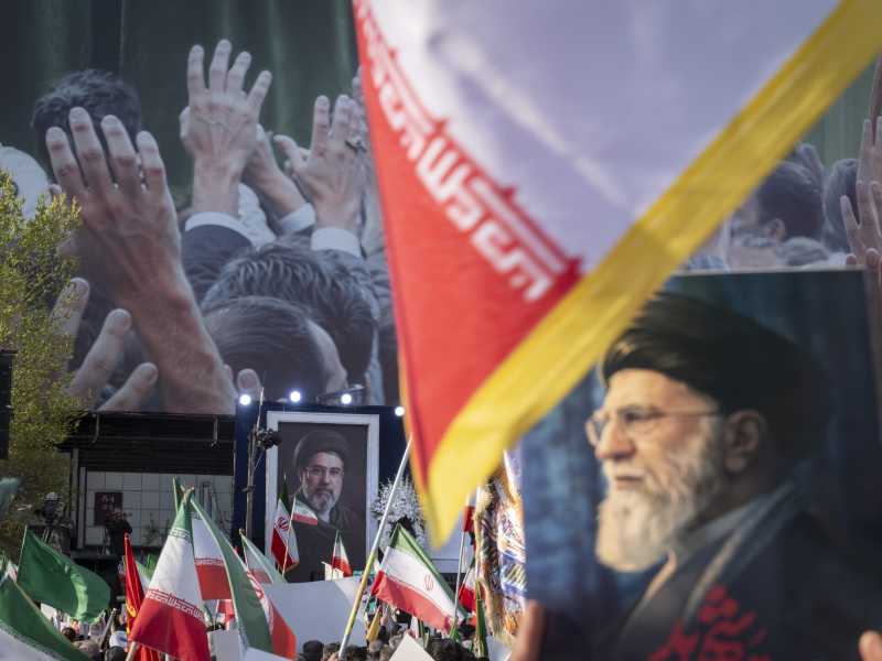 Manifestazione per giurare fedelt&agrave; al nuovo leader supremo dell'Iran, Mojtaba Khamenei (Foto di Morteza Nikoubazl/NurPhoto)&nbsp;<br />