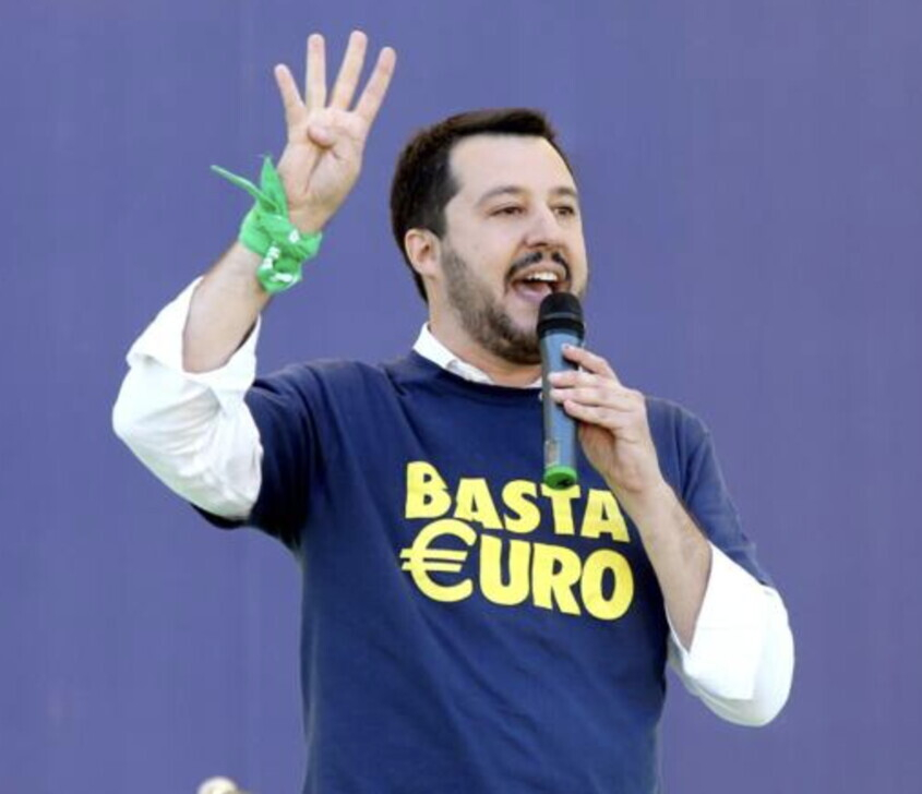 Nel 2014 cambia il simbolo della Lega nord in vista delle europee. Al posto della scritta &ldquo;Padania&rdquo;, compare la scritta &ldquo;Basta euro&rdquo;&nbsp;