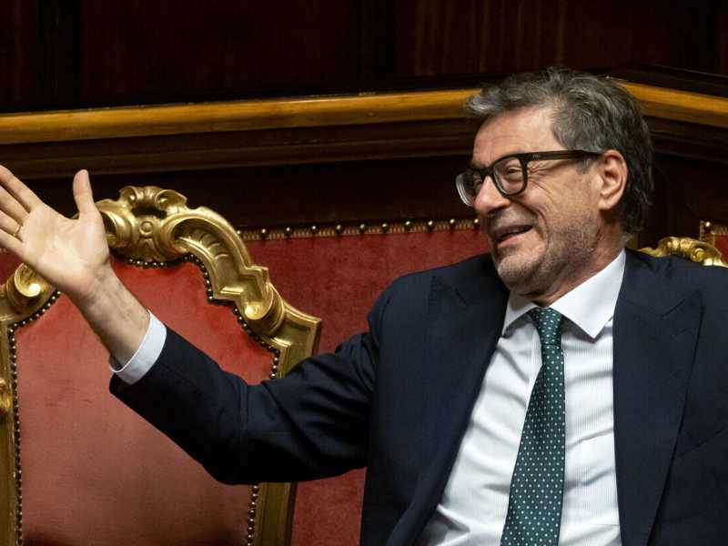 Il ministro dell'Economia Giancarlo Giorgetti - foto Ansa