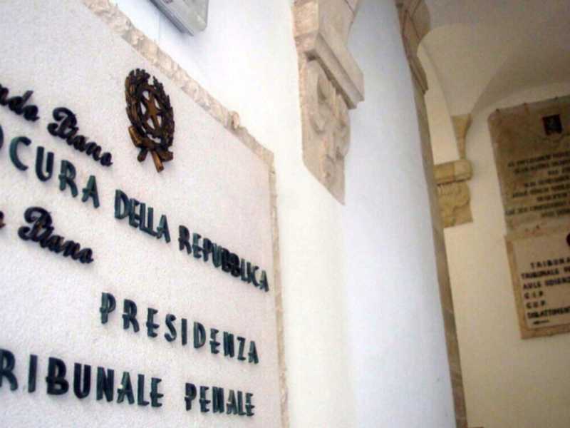 &nbsp;La procura di Trani. Foto: Ansa.