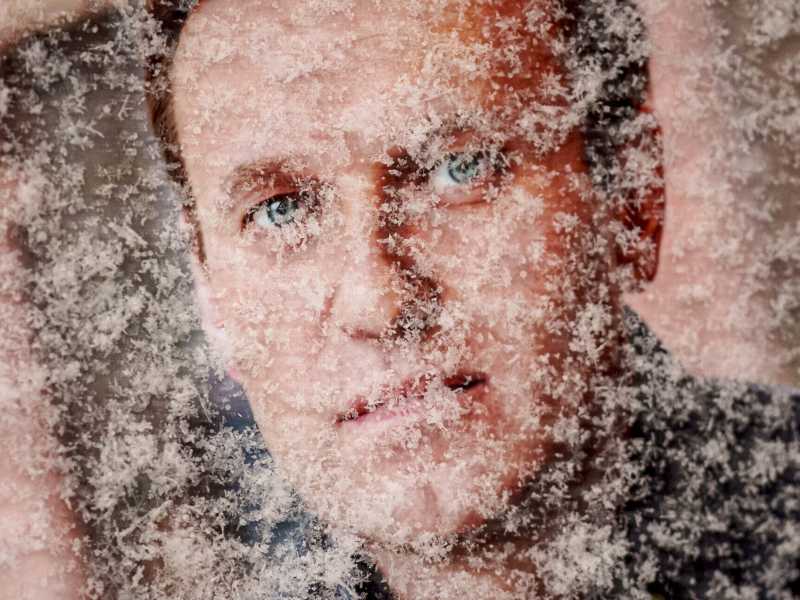 Una gondola con gigantografia di Navalny, la nostra flotilla