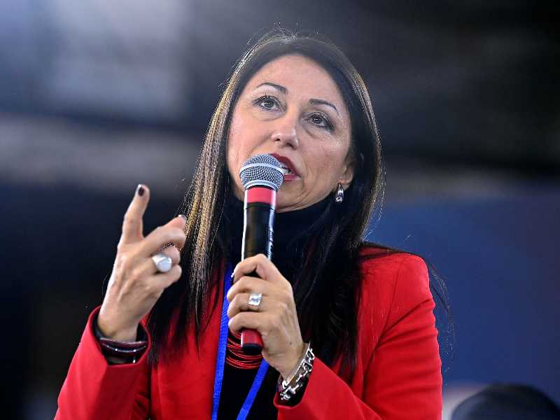 Alessandra Maiorino, senatrice del Movimento 5 Stelle, durante NOVA, Assemblea costituente del Movimento 5 Stelle