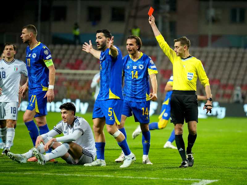 Bosnia ed Erzegovina-Italia. ANSA/EPA/NIDAL SALJIC