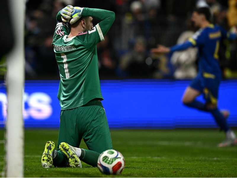 Gianluigi Donnarumma durante la partita contro la Bosnia Herzegovina (foto di Getty Images)