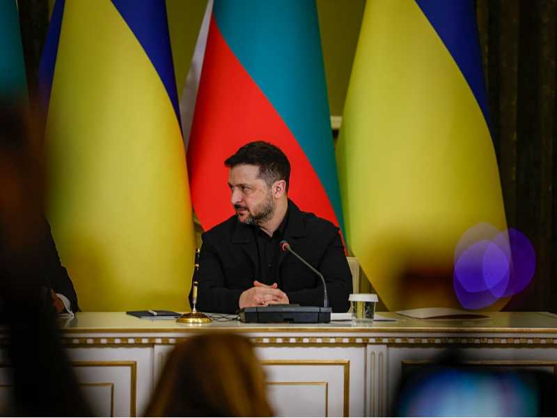 Il presidente ucraino Volodymyr Zelensky  (foto Getty Images)