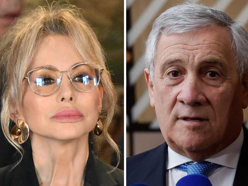 Nella combo, Marina Berlusconi (sx) e il leader di Forza Italia Antonio Tajani, Roma, 26 marzo 2026. ANSA/FERRARI/LAMI