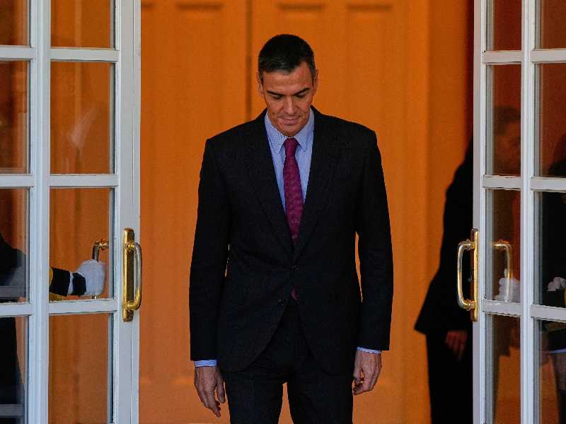 Il primo ministro spagnolo Pedro Sanchez (foto di Manu Fernandez per Ap, via LaPresse)
