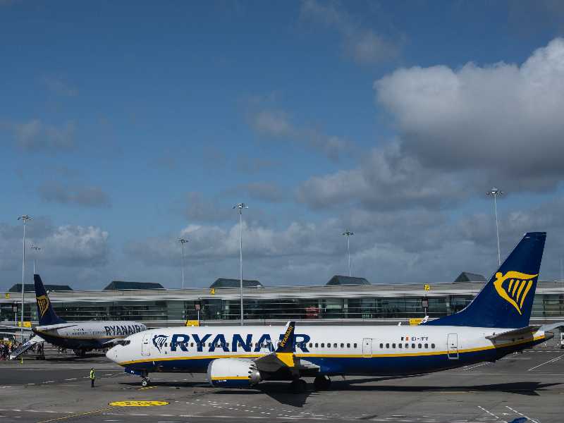 Un aereo commerciale della compagnia low cost Ryanair (Getty Images)