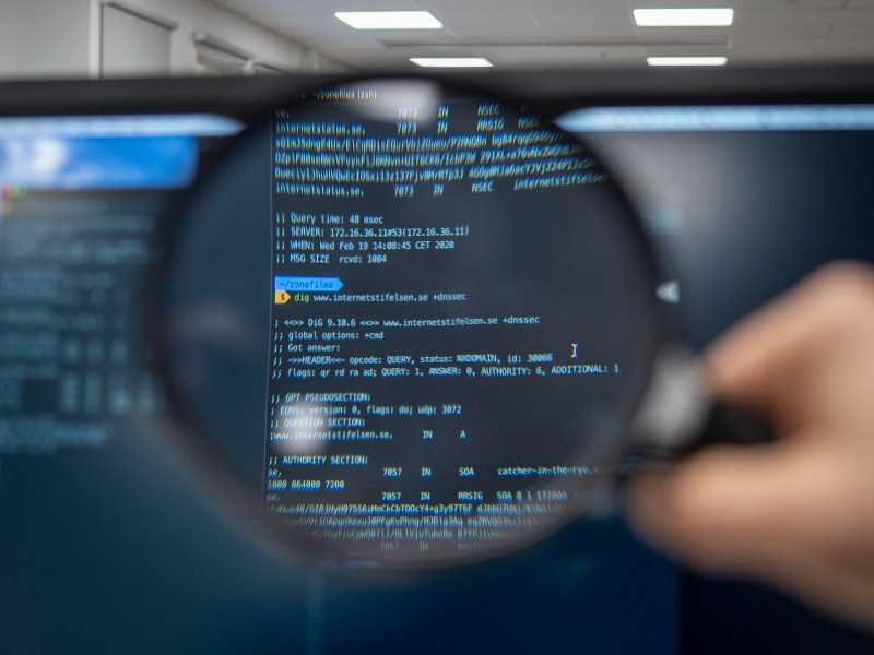 DNS- skärm, data, zonfilen