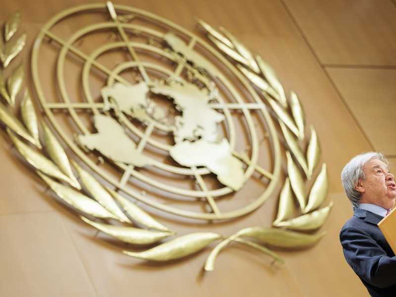 Il Segretario generale Antonio Guterres. Foto Ansa