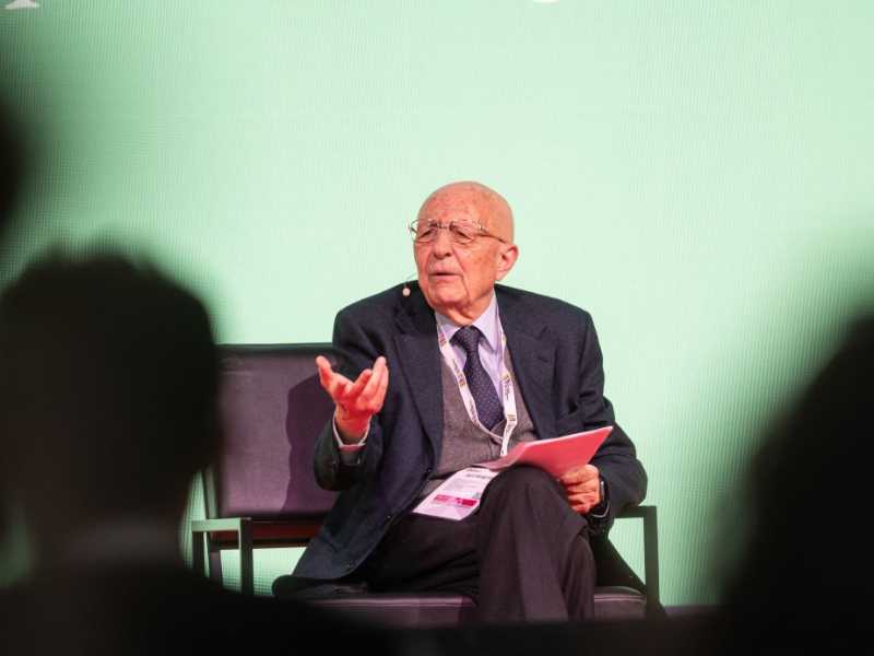 Il giudice emerito della Corte Costituzionale Sabino Cassese al salone del libro di Torino (foto Getty Images)