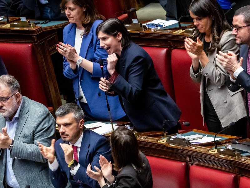 La segretaria PD Elly Schlein - Foto LaPresse