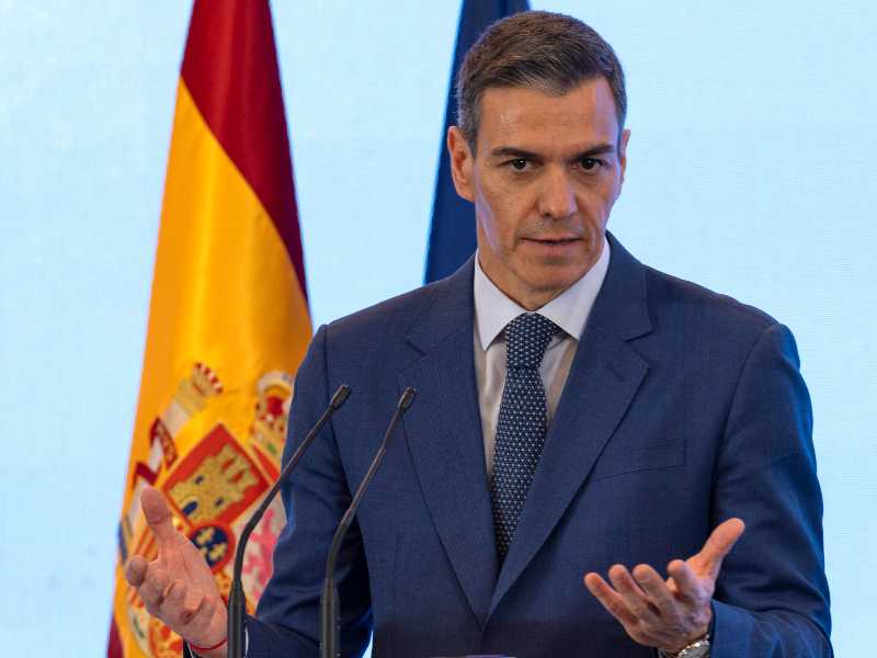 Il primo ministro spagnolo Pedro Sánchez. Foto Ansa