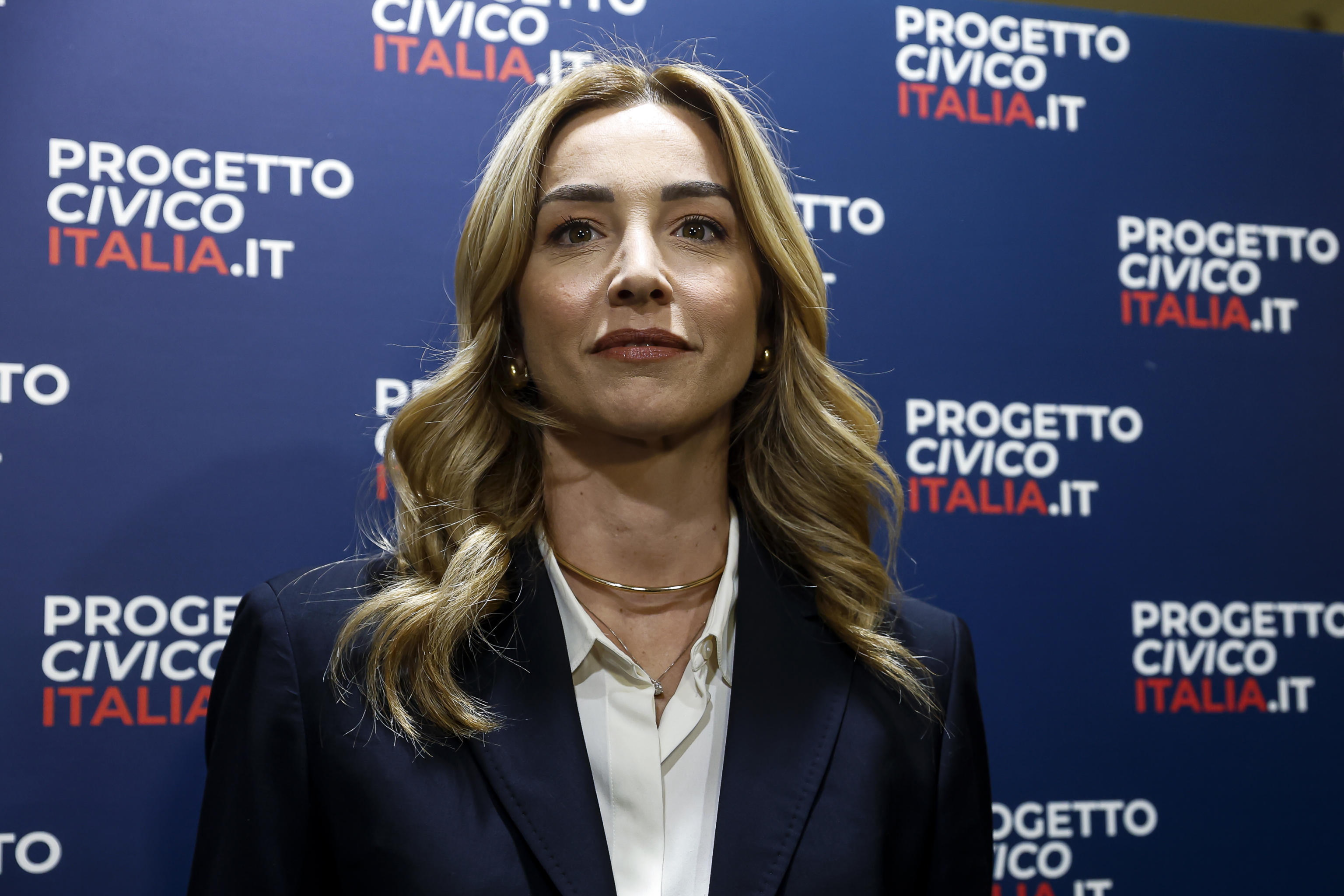 La sindaca di Genova Silvia Salis durante l’evento ‘È possibile cambiare davvero?’ del progetto civico Italia, presso l’Hotel Parco dei Principi, Roma, 20 ottobre 2025. ANSA/ANGELO CARCONI

