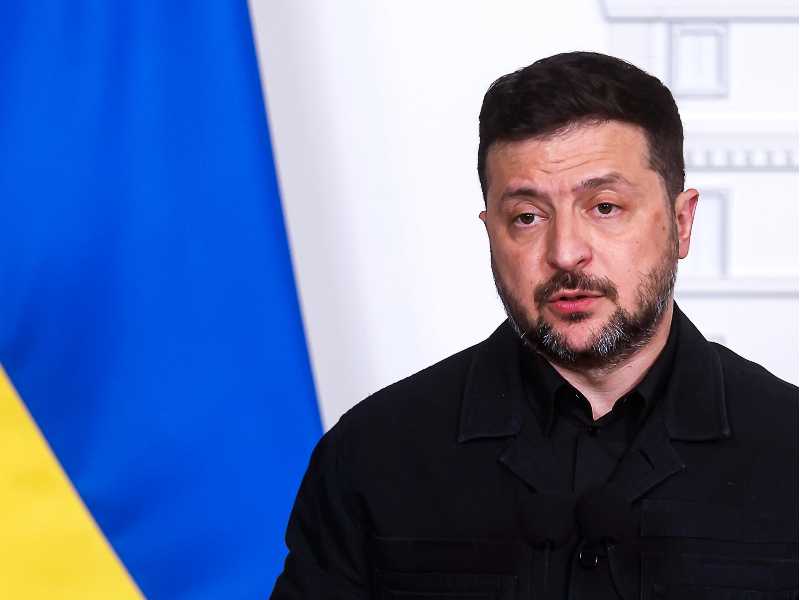 Il presidente ucraino Volodymyr Zelensky (foto Angelo Carconi per Ansa)