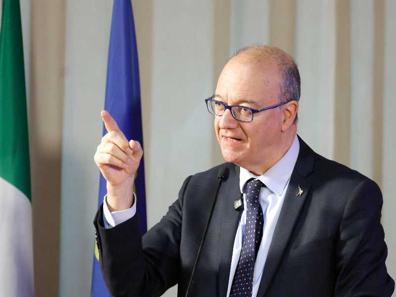 Il Ministro dell’Istruzione e del Merito Giuseppe Valditara (foto di Cecilia Fabiano per LaPresse)