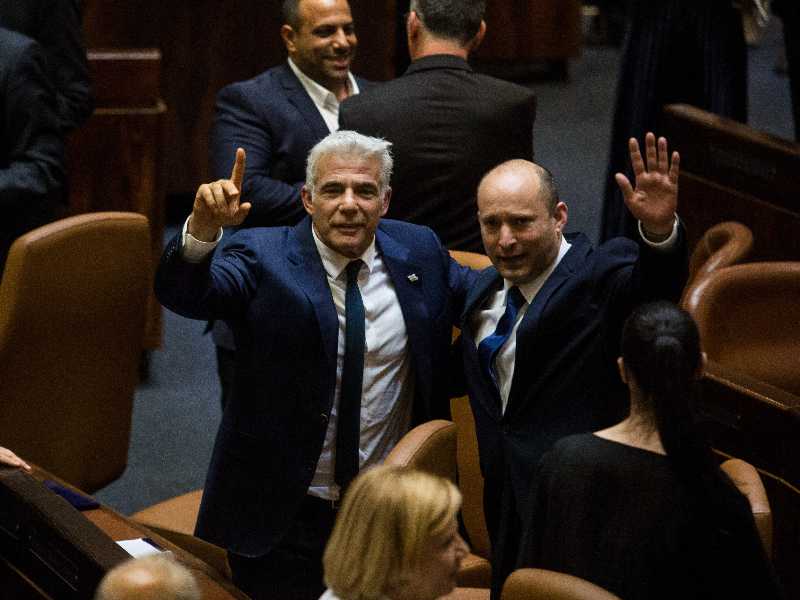 Naftali Bennett e Yair Lapid (foto di Amir Levy/Getty Images)
