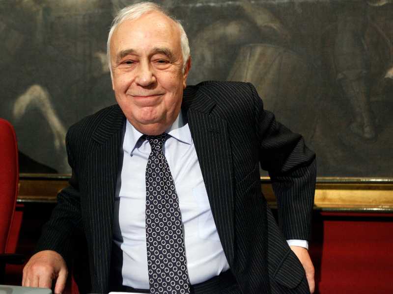Lord Robert Skidelsky in una lezione su Keynes alla Camera (Mauro Scrobogna / LaPresse)