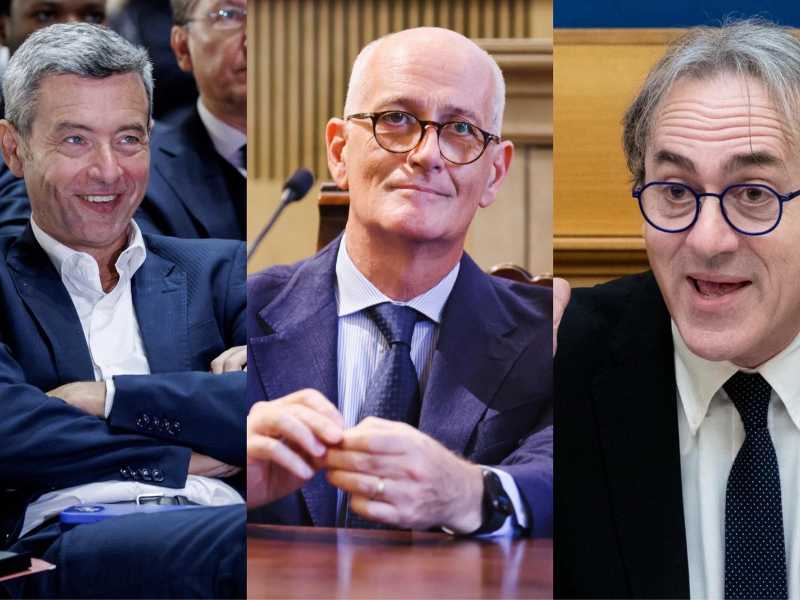 Andrea Orlando, Franco Gabrielli e Angelo Bonelli - foto LaPresse