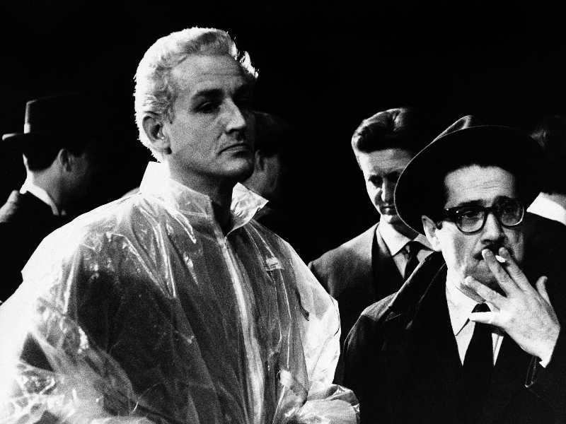 Vittorio Gassman ed Ennio Flaiano. Foto LaPresse